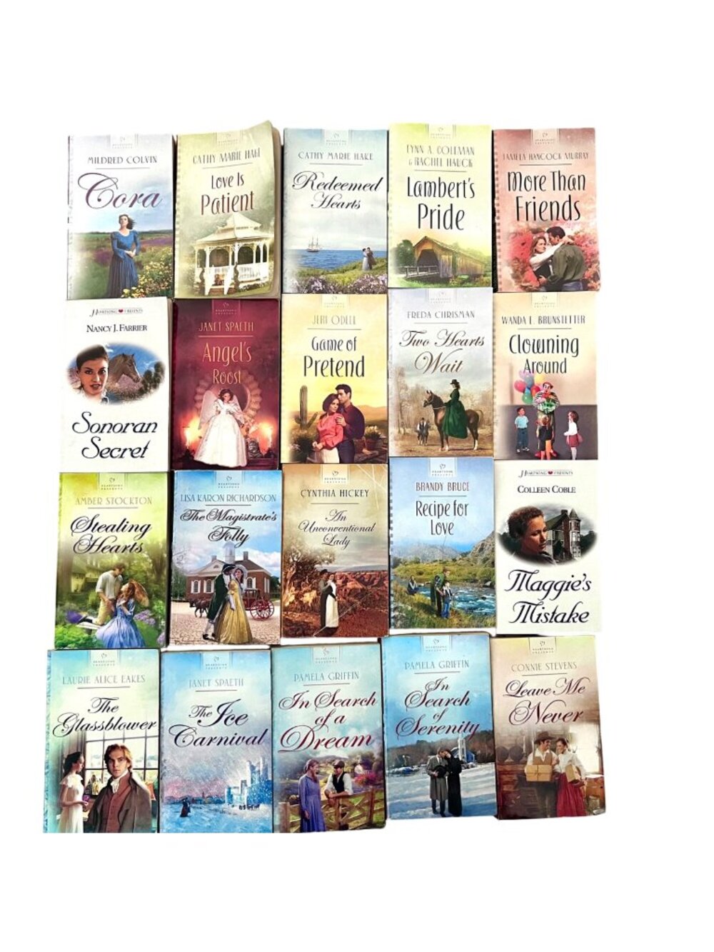 Heartsong Presents Lot of 20 Christian Romance Paperbacks Books
